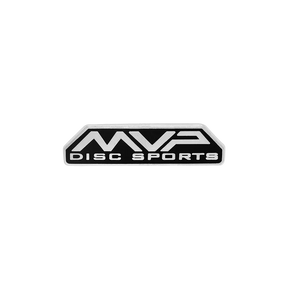 MVP Bar Logo hard enamel disc golf pin - black front view