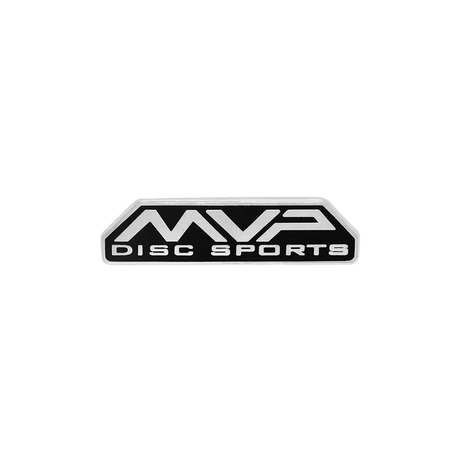 MVP Bar Logo hard enamel disc golf pin - black front view