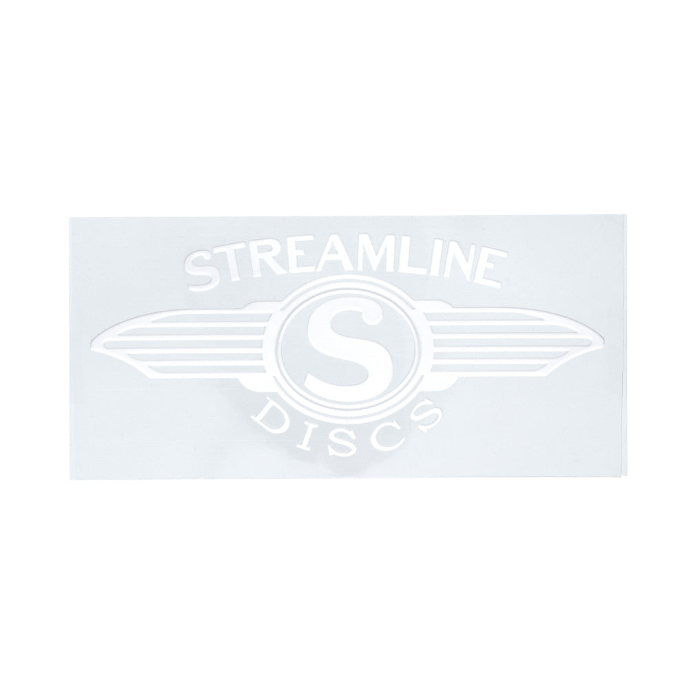 Vinyl Decals – Streamline Wings Logo – White