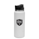 Discmania 32oz Stainless Steel Water Bottle with Straw