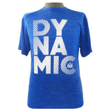 Dynamic Discs DD Stacked Performance Tee Shirt Royal - disc golf apparel