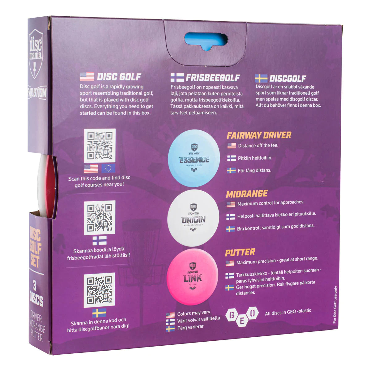 Discmania Evolution 3-Disc Box Set disc golf disc