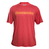 Discmania Heather Performance T-Shirt Scarlet - disc golf apparel