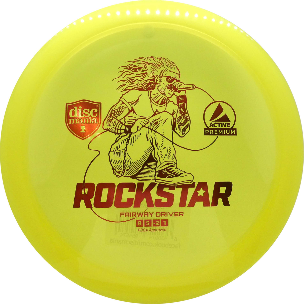 Discmania Active Premium Rockstar 165-170g fairway driver disc golf disc