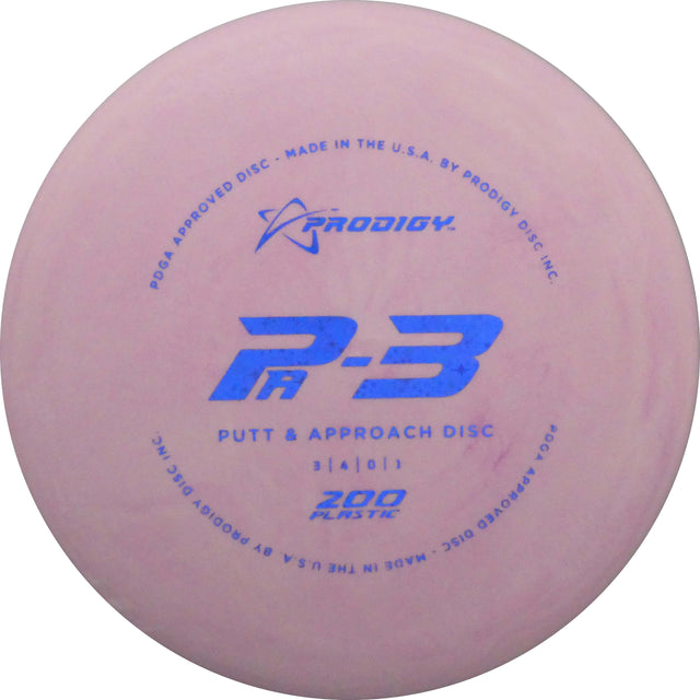 Prodigy PA-3 Putt & Approach Disc 200 Plastic - 170-174g disc golf disc