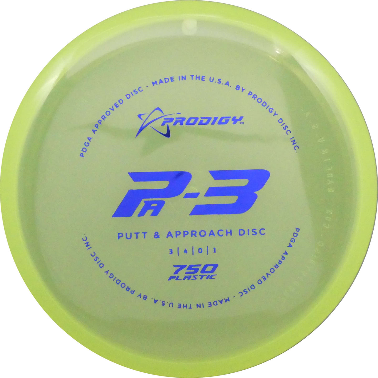 Prodigy 750 PA-3 Putt & Approach Disc - 170-174g disc golf disc