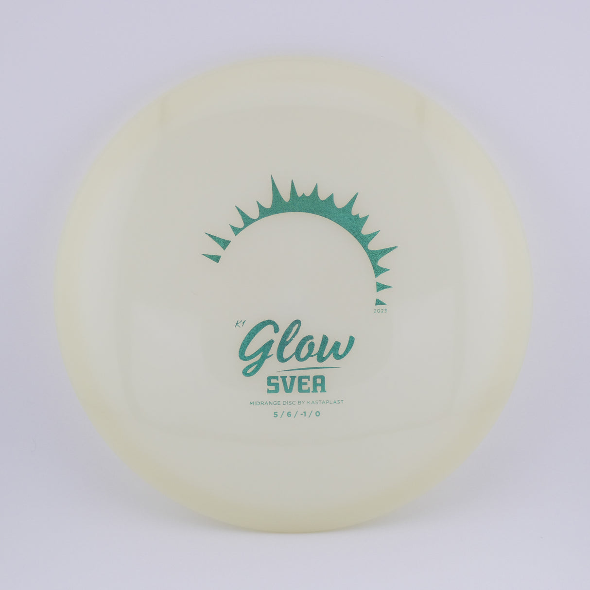 Kastaplast K1 Glow Svea midrange disc golf disc