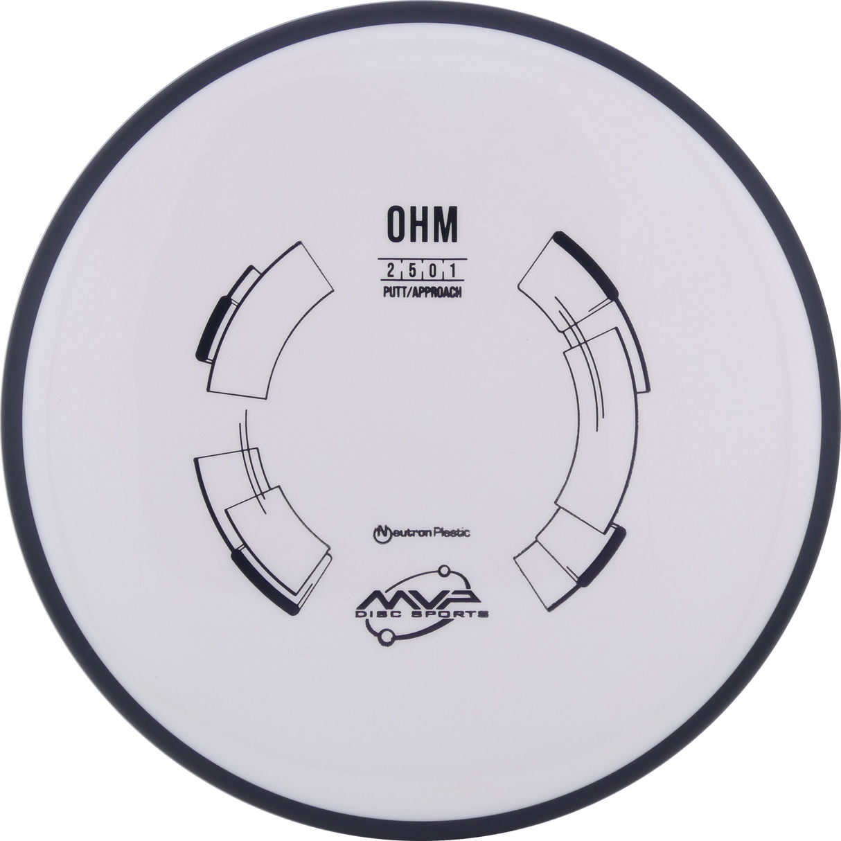 MVP Neutron Ohm 165-169g stable putt & approach disc disc golf disc