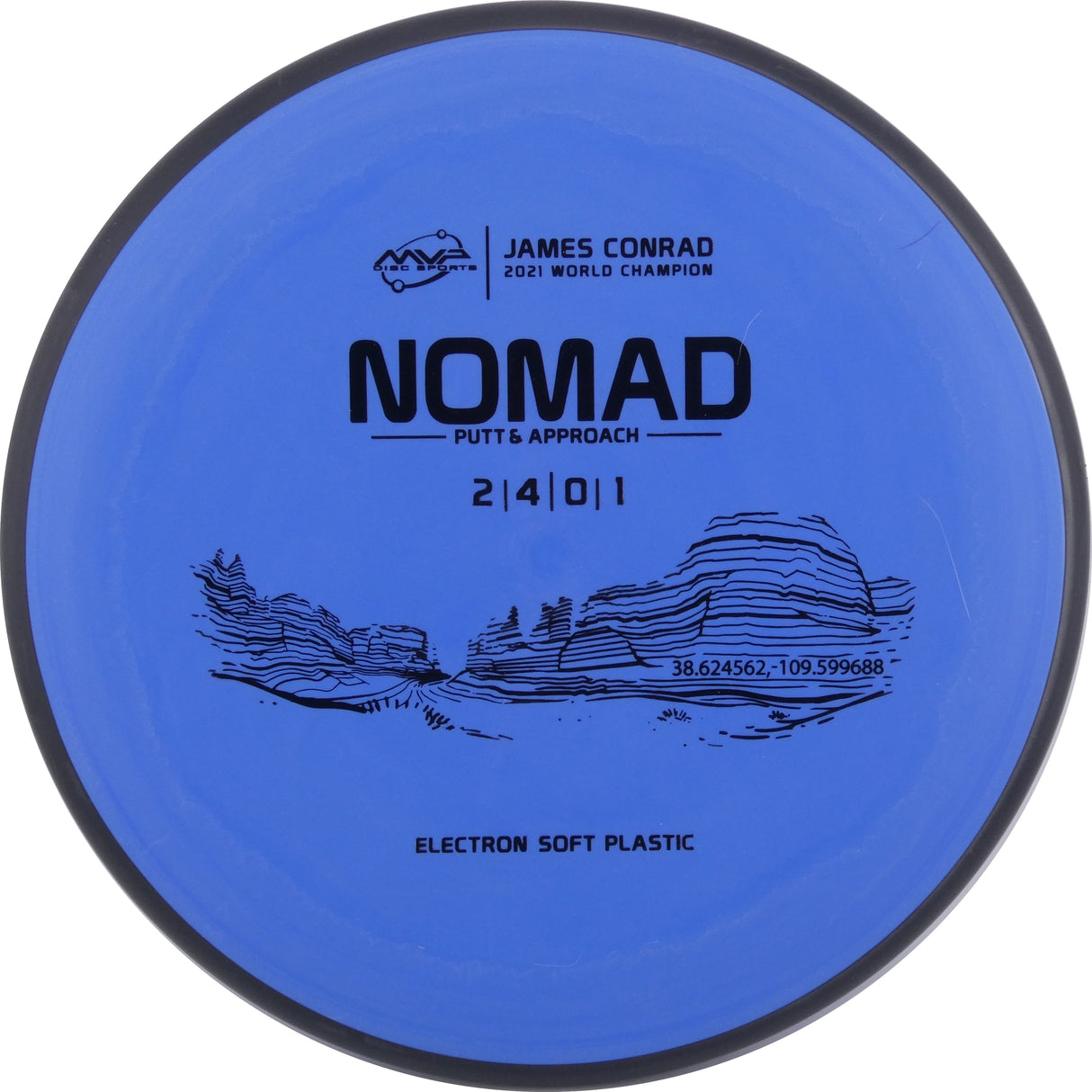 MVP Electron Nomad (Soft) 165-169g stable putt & approach disc disc golf disc