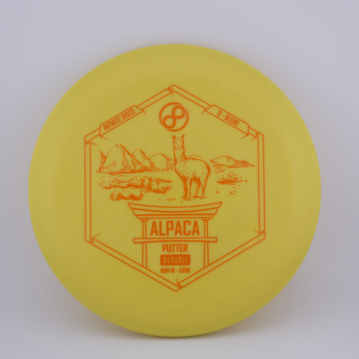Infinite D-Blend Alpaca 173-176g stable putt & approach disc disc golf disc