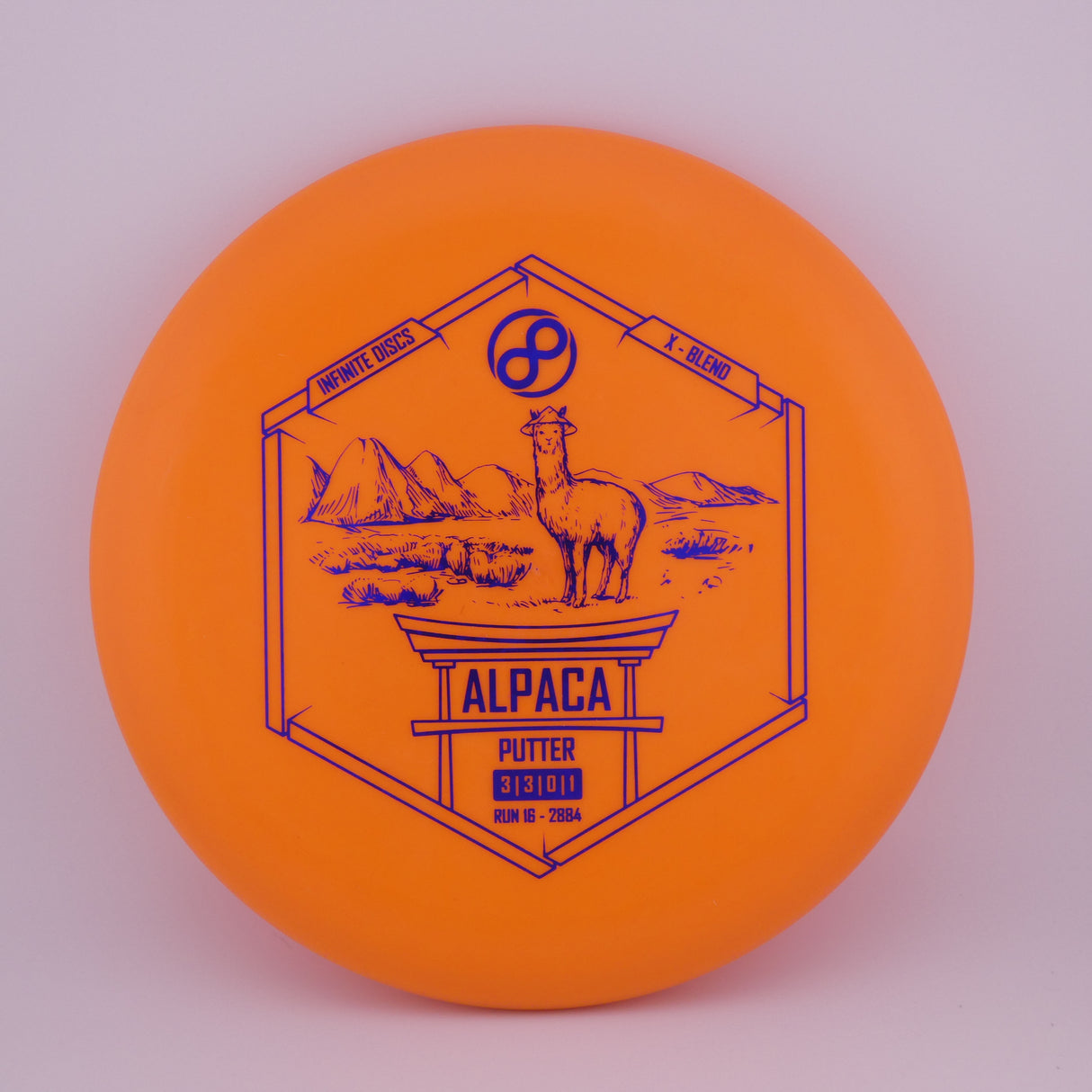 Infinite X-Blend Alpaca 173-176g (Orange) stable putt & approach disc disc golf disc