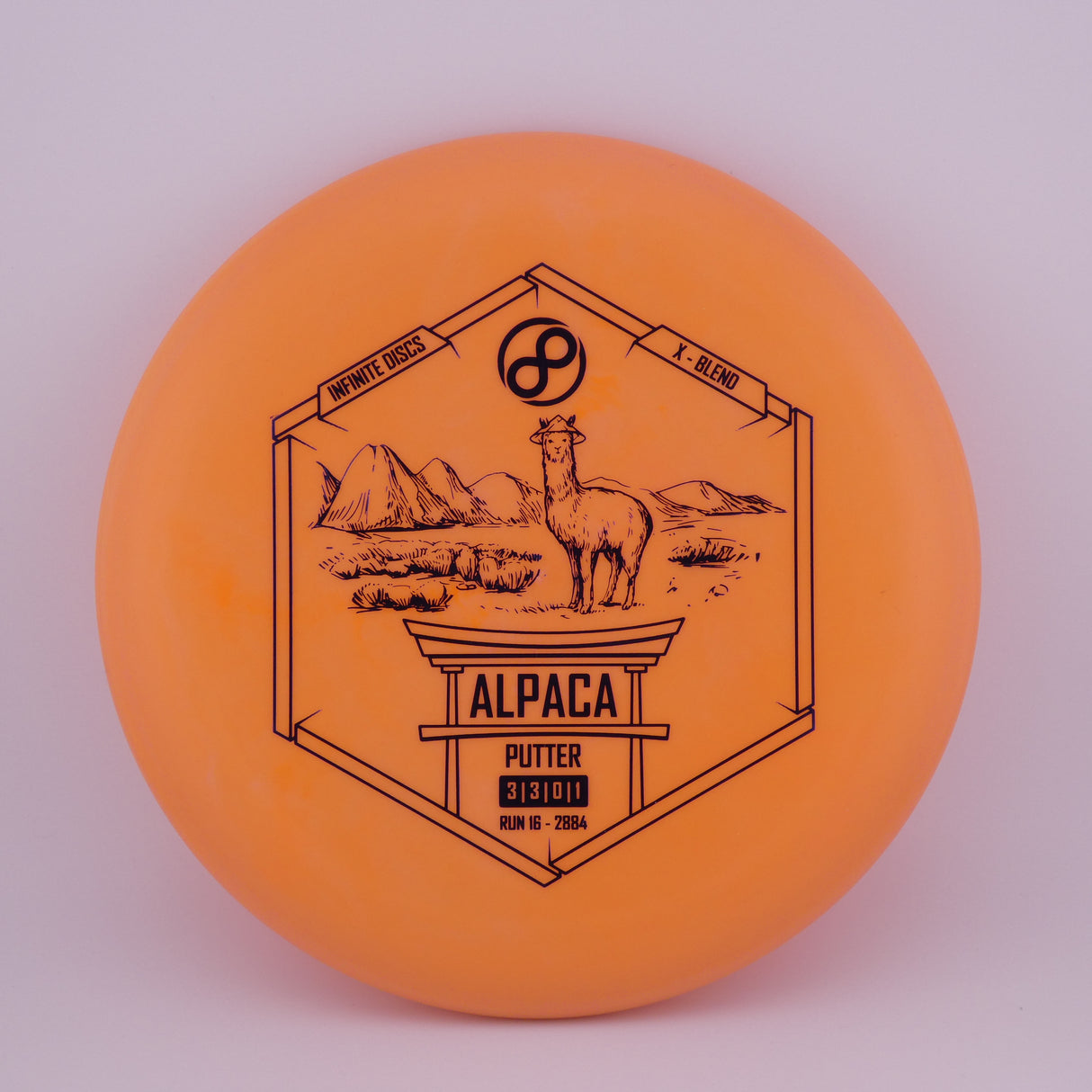 Infinite X-Blend Alpaca 173-176g (Orange) stable putt & approach disc disc golf disc