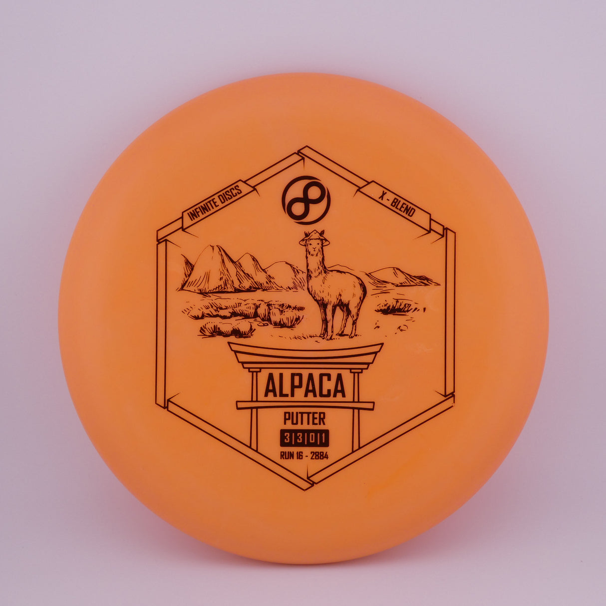 Infinite X-Blend Alpaca 173-176g (Orange) stable putt & approach disc disc golf disc