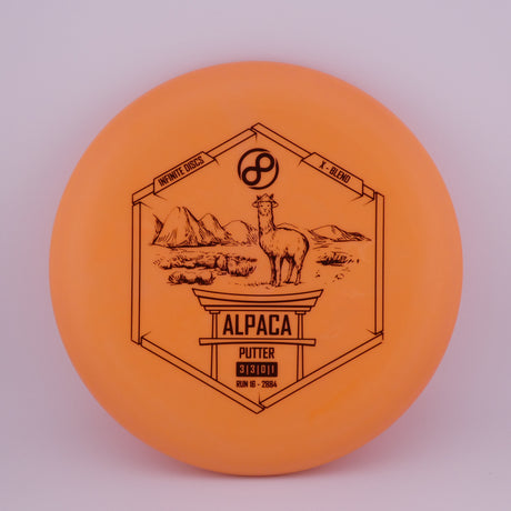 Infinite X-Blend Alpaca 173-176g (Orange) stable putt & approach disc disc golf disc