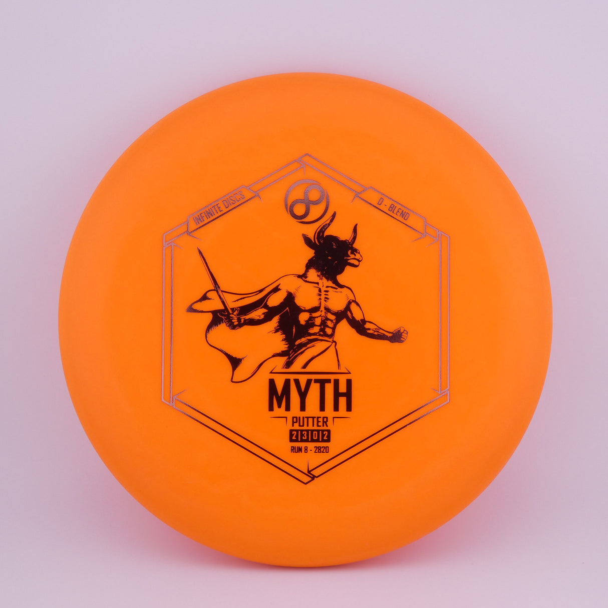 Infinite D Blend Myth 173-176g Orange stable putt & approach disc disc golf disc