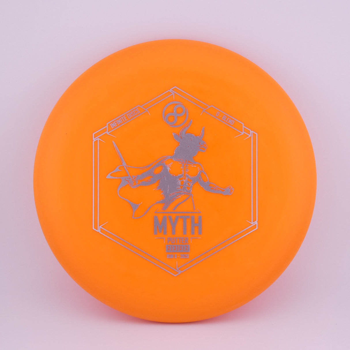 Infinite D Blend Myth 173-176g Orange stable putt & approach disc disc golf disc