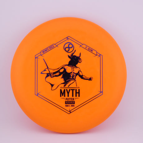 Infinite D Blend Myth 173-176g Orange stable putt & approach disc disc golf disc