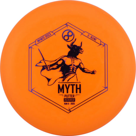 Infinite D Blend Myth 173-176g Orange stable putt & approach disc disc golf disc