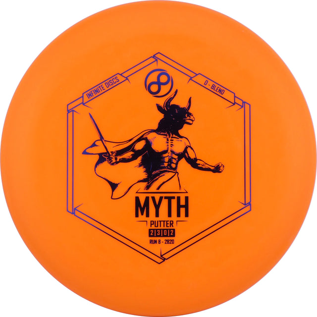 Infinite D Blend Myth 173-176g Orange stable putt & approach disc disc golf disc
