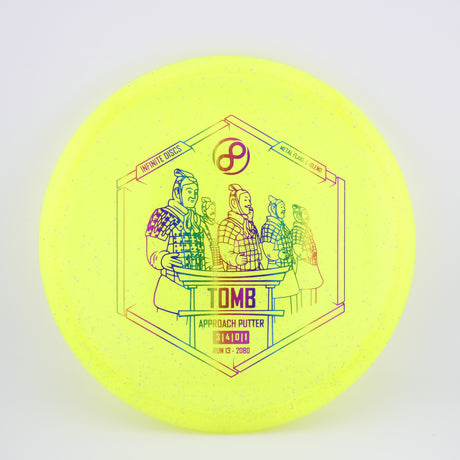 Infinite Metal Flake C-Blend Tomb 173-176g (Yellow) stable putt & approach disc disc golf disc
