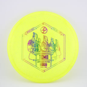 Infinite Metal Flake C-Blend Tomb 173-176g (Yellow) stable putt & approach disc disc golf disc