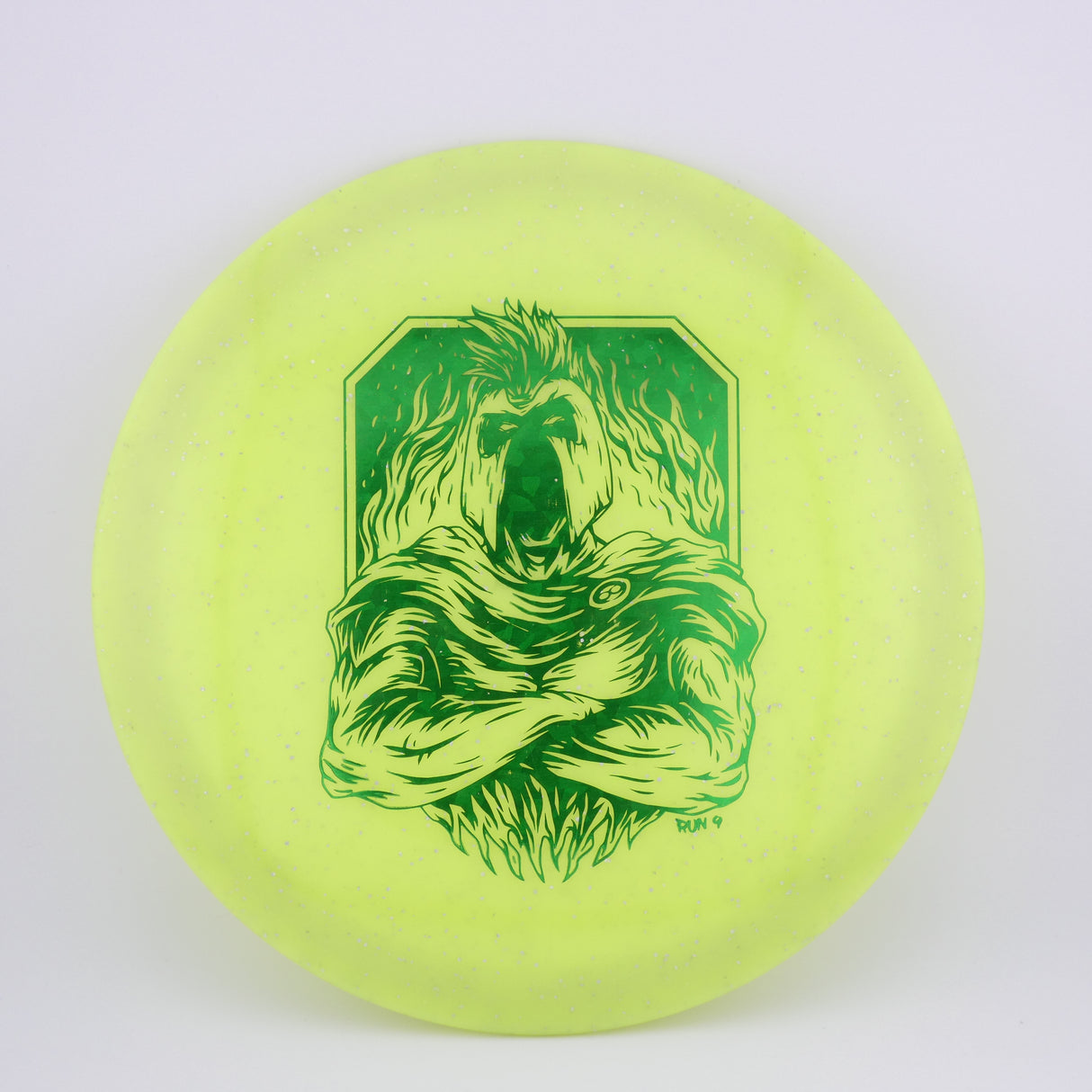 Infinite Metal Flake Glow C-Blend Centurion 173-176g (GREEN) stable control driver disc golf disc