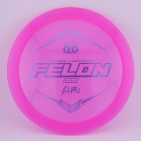 Dynamic Discs Lucid Ice Glimmer Felon 173-176g Ricky Wysocki control driver disc golf disc