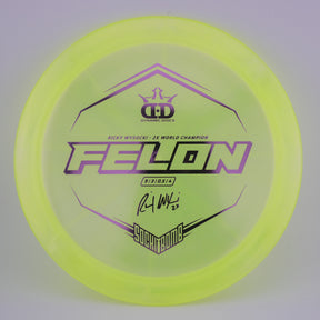 Dynamic Discs Lucid Ice Glimmer Felon 173-176g Ricky Wysocki control driver disc golf disc