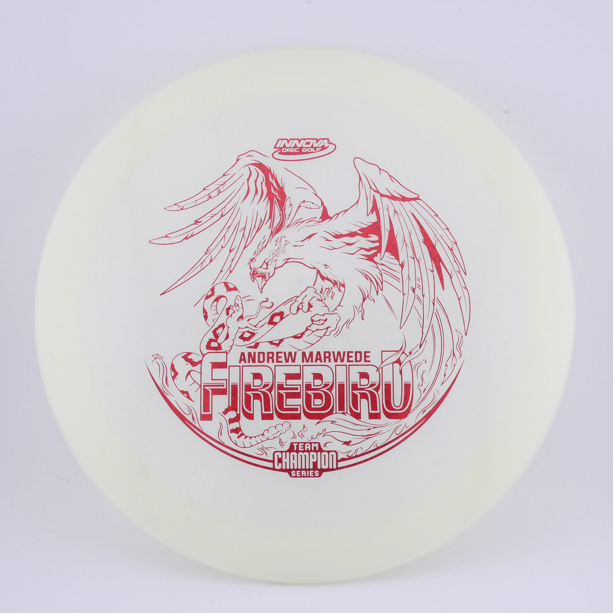Innova Champion Glow Firebird Andrew Marwede (Tour Series) 173-175g control driver disc golf disc