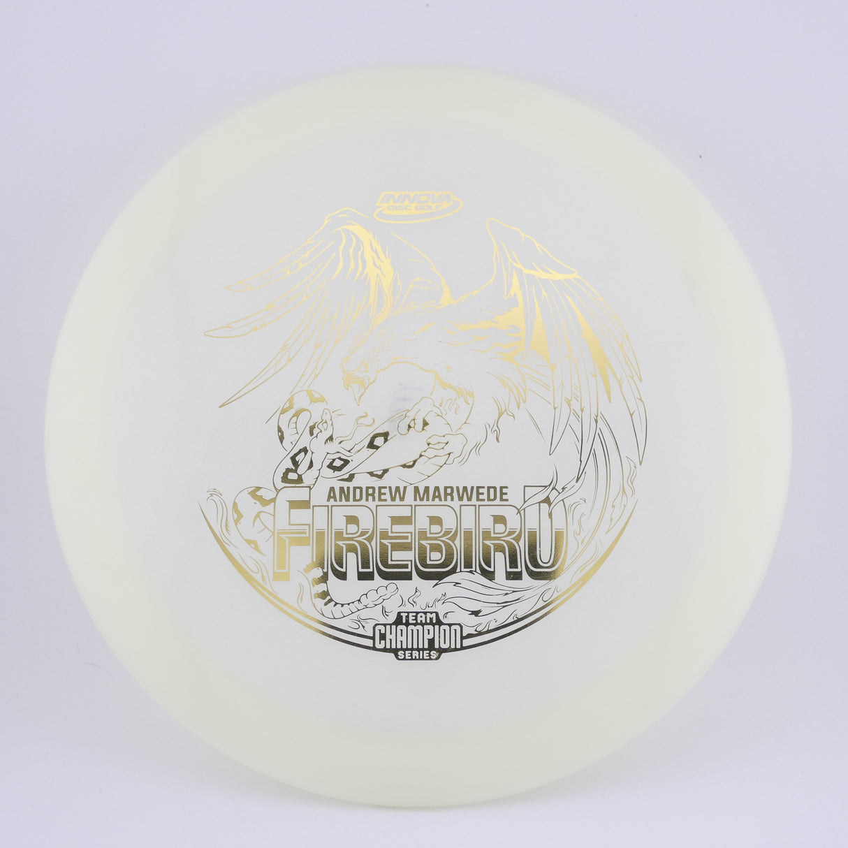 Innova Champion Glow Firebird Andrew Marwede (Tour Series) 173-175g control driver disc golf disc