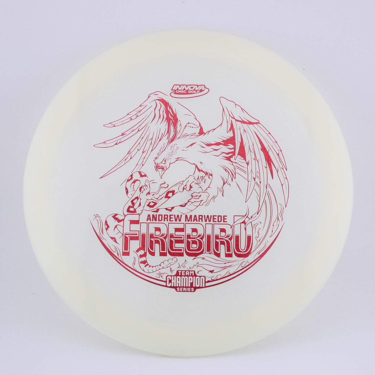 Innova Champion Glow Firebird Andrew Marwede (Tour Series) 173-175g control driver disc golf disc