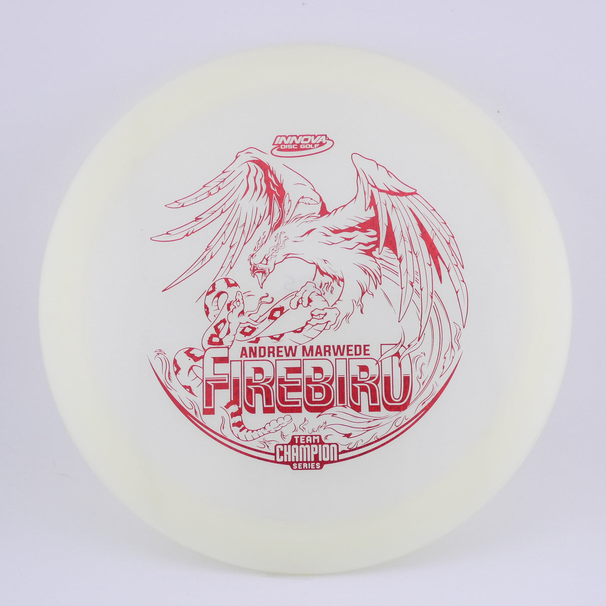 Innova Champion Glow Firebird Andrew Marwede (Tour Series) 173-175g control driver disc golf disc