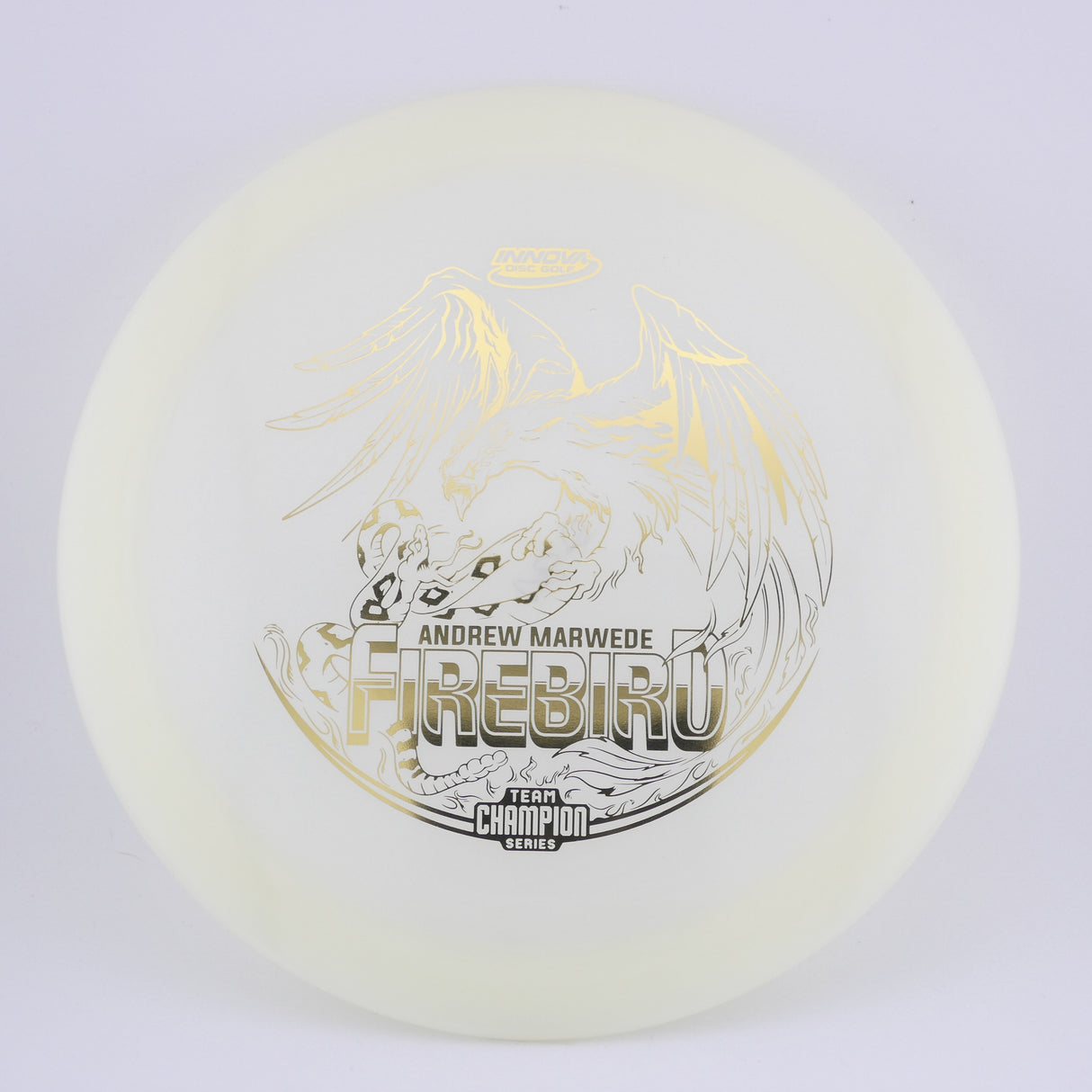 Innova Champion Glow Firebird Andrew Marwede (Tour Series) 173-175g control driver disc golf disc