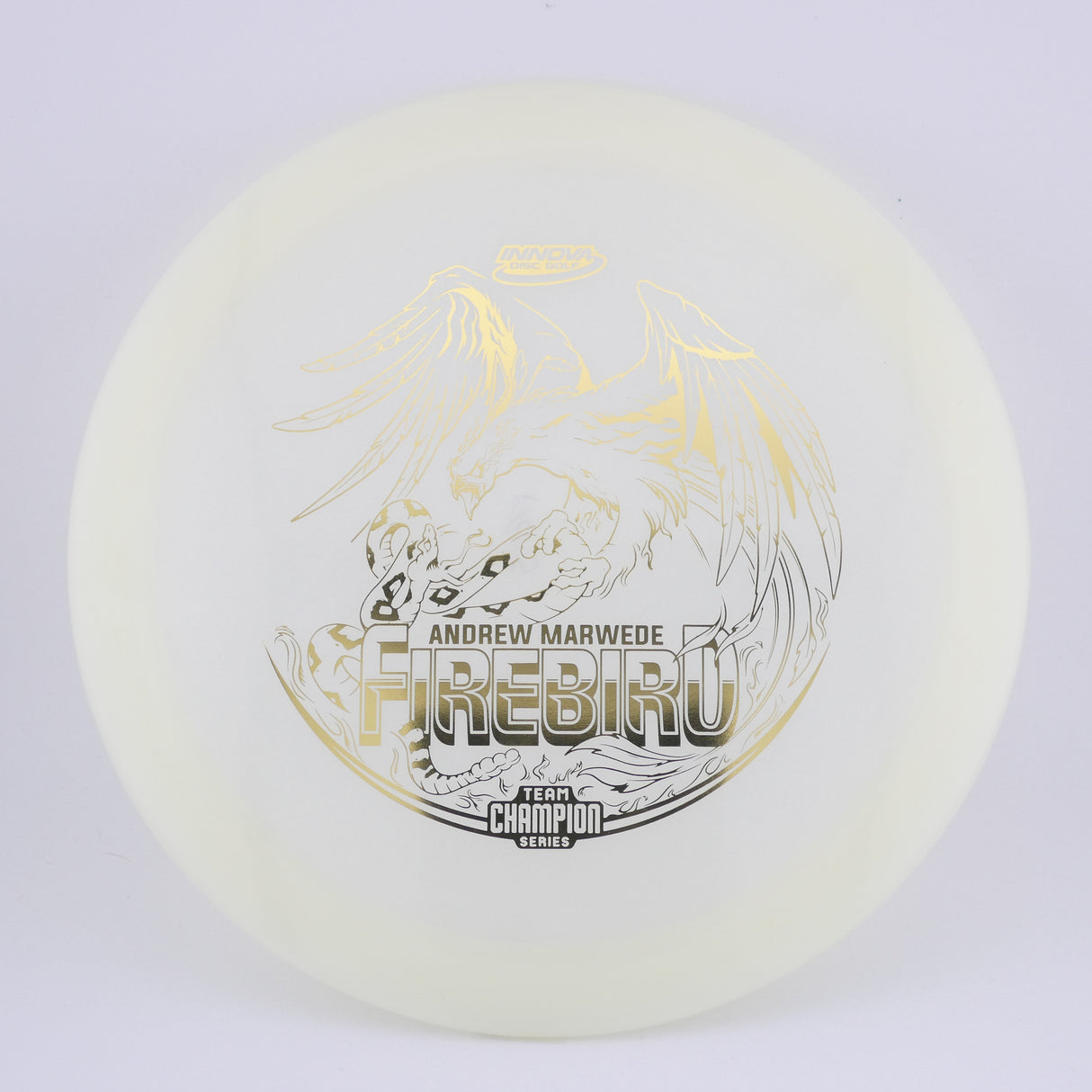 Innova Champion Glow Firebird Andrew Marwede (Tour Series) 173-175g control driver disc golf disc