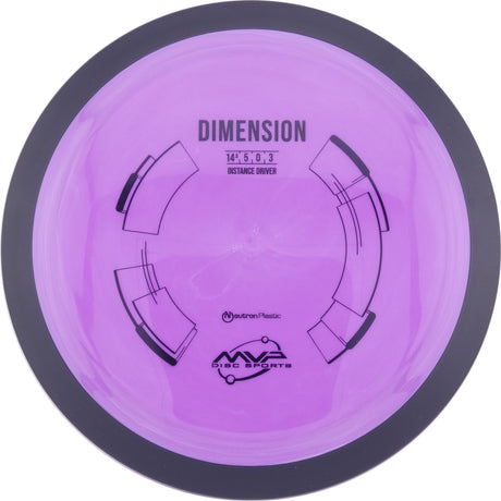MVP Neutron Dimension 170-175g slightly overstable distance driver disc golf disc