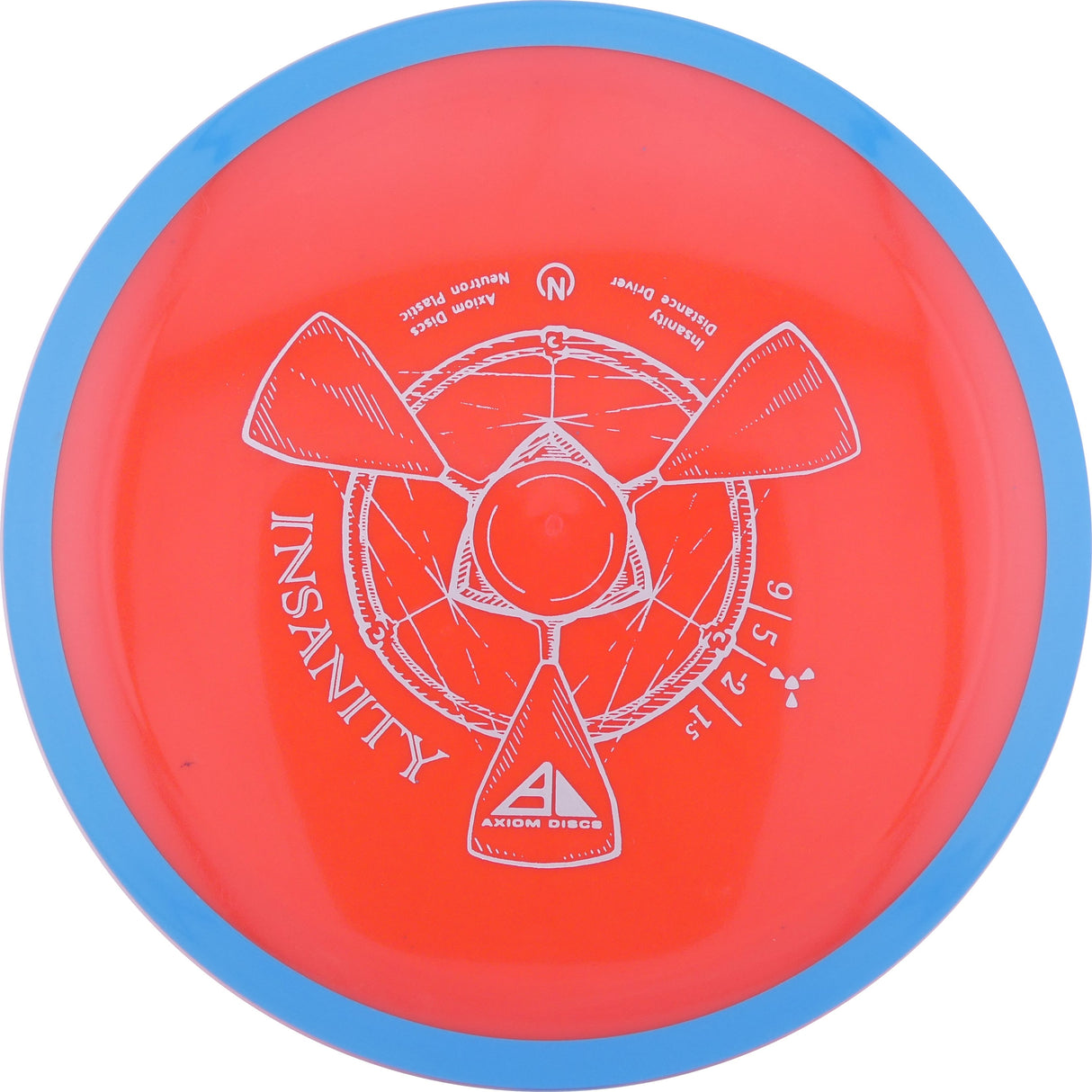 Axiom Neutron Insanity 155-159g slightly understable control driver disc golf disc