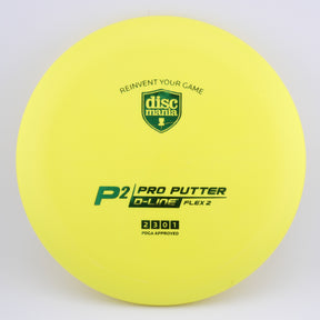 Discmania D-Line P2 (Flex 2) 173-176g putt & approach disc disc golf disc