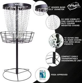 MVP Black Hole Pro - disc golf basket