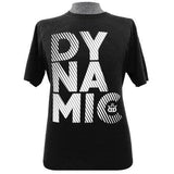 Dynamic Discs DD Stacked Performance Tee Shirt Black - disc golf apparel