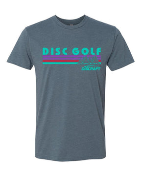 Discraft Retro Indigo T Shirt - disc golf apparel